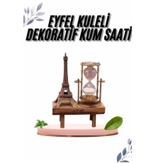 Paris Eyfel Kulesi Hediyelik Eyfel Retro Kum Saati Dekoratif Eşya