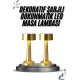 Kablosuz Renkli Masa ve Gece Lambası Altın Rengi Dokunmatik Led Lamba