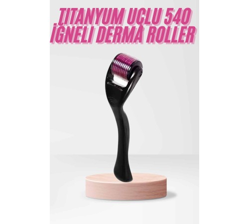 540 Iğneli Derma Roller 1Mm Titanyum Uçlu Saç Kaş Serum Kullanımına Uygun