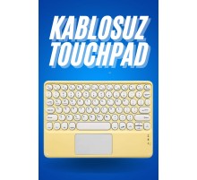 Bluetooth Touchpad Klavye Ultra İnce Taşınabilir Q Klavye