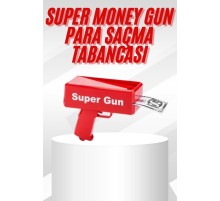 Çocuklara Özel Eğlenceli Para Saçma Makinası Parti Oyuncağı Kırmızı