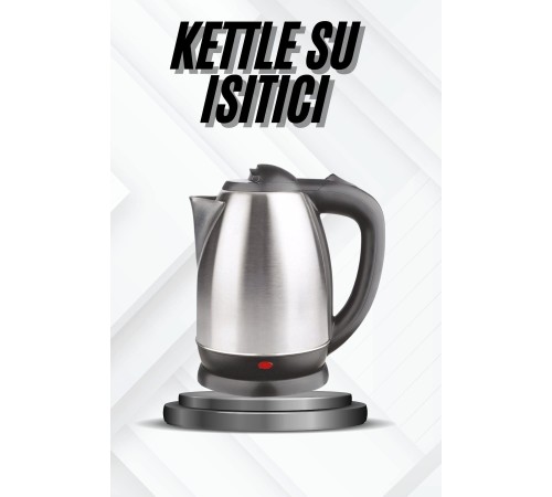 Kettle Su Isıtıcı C F Priz Uyumlu 220 - 240 V Paslanmaz Çelik Kablolu