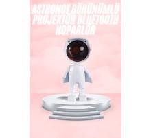 Gün Batımı Lambası Işık Arka Plan Projektör Sevimli Astronot Enerji Tasarruflu