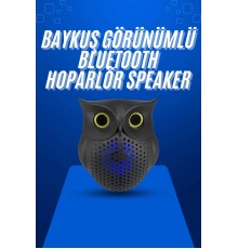 Baykuş Tasarımlı Mini Bluetooth Speaker Yüksek Ses Kaliteli Taşınabilir