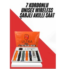 Unısex 7 Kordonlu Çok Fonksiyonlu Nabız Ölçer Uyku ve Sağlık Takibi