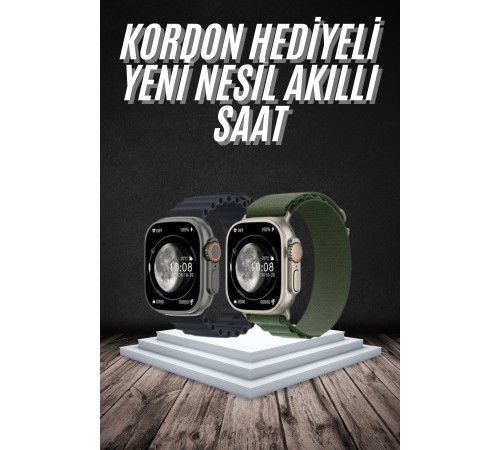 Yeni Nesil Akıllı Kol Saati Nabız Ölçer GPS Uyumlu 49 MM Kasa Yeni Nesil Akıllı Kol Saati Nabız Ölçer GPS Uyumlu 49 MM Kasa