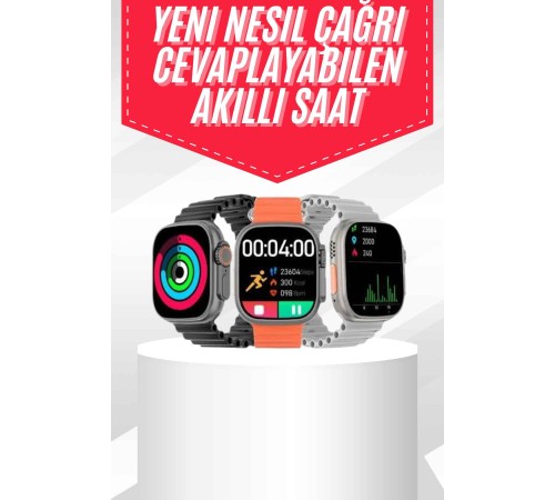 Android ve İOS Uyumlu Uyku ve Sağlık Takibi Yapabilen 3 Kordonlu Akıllı Saat