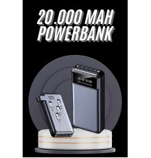 Hızlı Şarj Özellikli 20.000 Mah Dijital Göstergeli USB Girişli Android ve İOS Uyumlu Powerbank