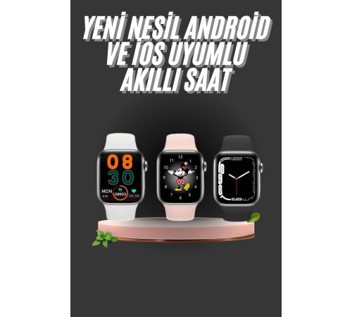 1.83 İnç Akıllı Saat Android ve İOS Uyumlu Çağrı Cevaplayabilen Adımsayar GPS Takibi