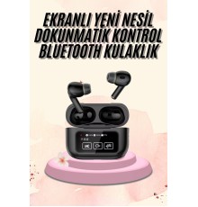 Kulak İçi Bluetooth Kulaklık Ekranlı Müzik Dinleme Çağrı Cevaplama Siyah