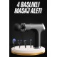 Şarjlı Masaj Tabancası 4 Başlıklı Mini Masaj Tabancası ve Masaj Aleti
