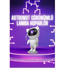 Astronot Şeklinde Bluetooth Hoparlör Gökyüzü Kumandalı Aydınlatma Lamba