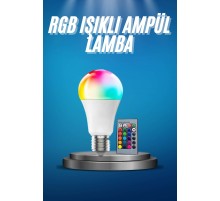 Ayarlanabilir Parlaklık RGB Led Ampul Beyaz Lamba Ve Renkli Ampul