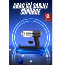 Vakumlu Araç İçi Süpürge Taşınabilir Pratik Şarjlı Temizlenebilir