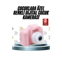 Çocuklara Özel Fotoğraf Ve Video Çeken Mini Çok Renkli Fotoğraf Makinesi
