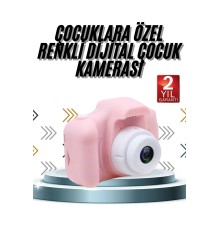 Çocuklara Özel Fotoğraf Ve Video Çeken Mini Çok Renkli Fotoğraf Makinesi