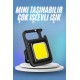 Işıldak USB Şarjlı Cep El Feneri Taşınabilir Mini Led Işık Çok Fonksiyonlu