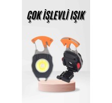 Çok İşlevli Acil Durum Işığı USB Şarjlı Cep Feneri 7 Farklı Mod