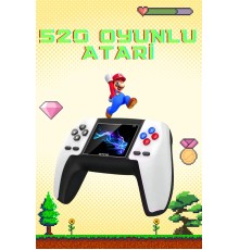 Retro Konsol P5 Uyumlu Taşınabilir 520 Oyunlu Kablosuz Game Stick