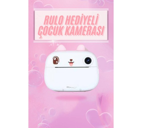 Çocuklar İçin Özel Fotoğraf Makinesi Farklı Desen Seçenekli 3 Adet Rulo