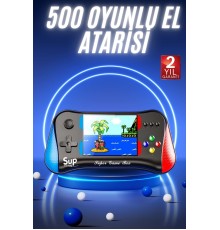 500 Oyunlu Retro Sup Konsolu Taşınabilir Mini Gamepad 3,5 İnç Ekran