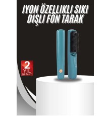 Sıkı Dişli Fön Tarak İyon Özelliği Saç Düzleştirici Tarak