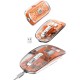 Sessiz Tıklama Çift Modlu Bluetooth Ve Alıcı Şeffaf Mouse Fare
