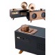 Bluetooth Nostalji Speaker Radyo Gramofon Ahşap Renk Vintage