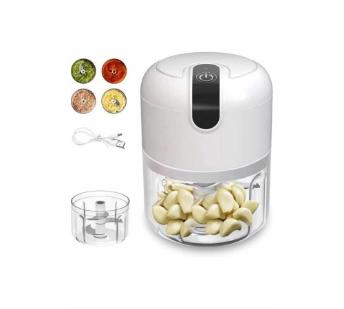 Rondo Doğrayıcı 250 ML Taşınabilir USB Şarjlı Pratik El Rondo Blender