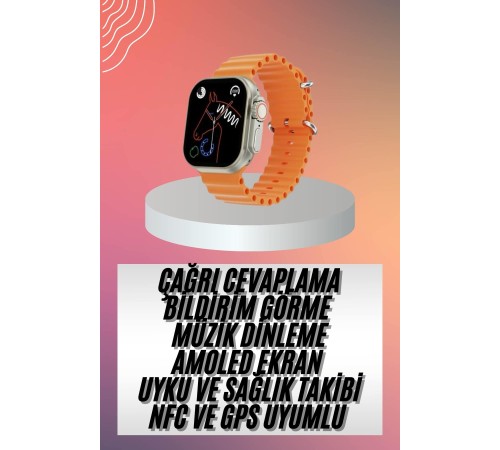Akıllı Saat Ultra Android & İOS Uyumlu Arama Bildirim Özellikli
