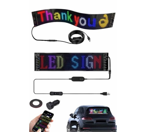 Cama Yapışan En Büyük Boy 16X96 Telefon Kontrollü Led Ekran Digital Araba Yazısı Cama Yapışan En Büyük Boy 16X96 Telefon Kontrollü Led Ekran Digital Araba Yazısı