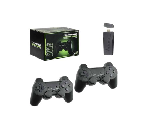 4k Game Stick Oyun Konsolu 2.4g Kablosuz Çift Kol Nostaljik Oyunlar