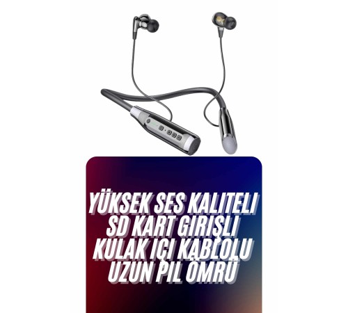 Kablolu Bluetooth Kulaklık Kulak İçi 120 Saat ANC Özelliği Uzun Ömürlü