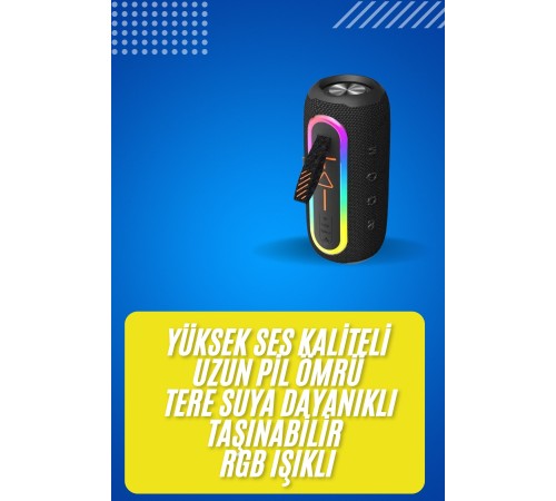 Bluetooth Hoparlör USB Şarjlı Uzun Pil Ömrü Android ve İOS Uyumlu Renkli