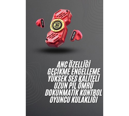 Çocuklara Özel Stres Çarklı Kablosuz Bluetooth Kulaklık ANC Özellikli