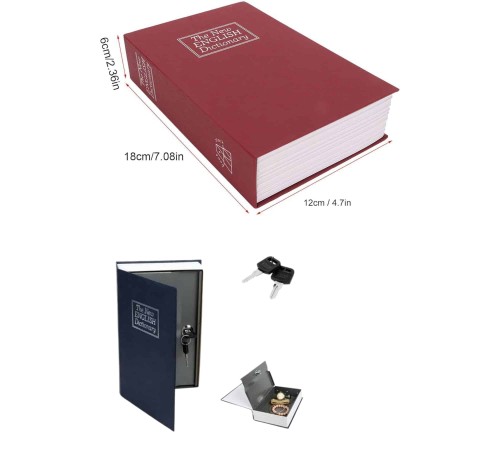 Gizli Kasa Kilitli Sözlük Görünümlü 18cm Gizli Kasa Büyük Boy Anahtarlı Gizli Kasa Kilitli Sözlük Görünümlü 18cm Gizli Kasa Büyük Boy Anahtarlı