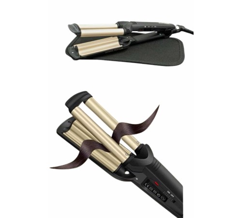 Profesyonel Seramik Kaplama Saç Şekillendirici Wag Maşa Isı Ayarlı