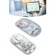 Sessiz Tıklama Çift Modlu Bluetooth Ve Alıcı Şeffaf Mouse Fare
