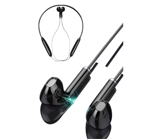 Kablolu Kulak İçi Bluetooth Kulaklık 100 Saat ANC Özellikli Boyun Bantlı