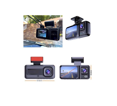 Ön ve Arka Kameralı 2 İnç 1080P Full HD DVR Araç İçi Ekran