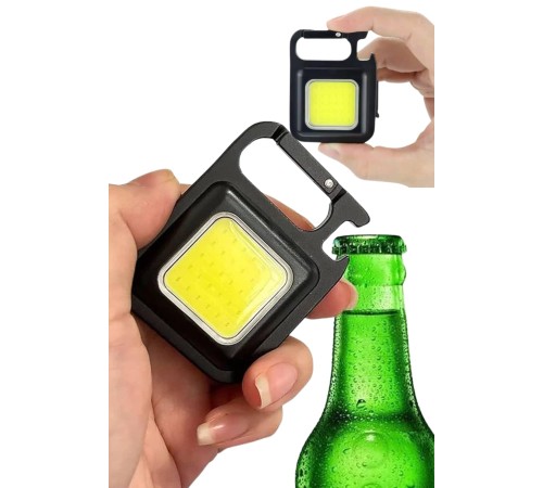 Işıldak USB Şarjlı Cep El Feneri Taşınabilir Mini Led Işık Çok Fonksiyonlu