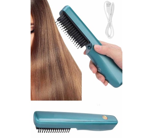 Sıkı Dişli Fön Tarak İyon Özelliği Saç Düzleştirici Tarak