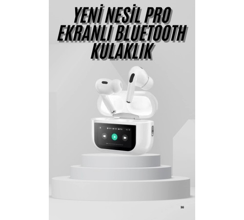 Dokunmatik Ekranlı Air Pro 2 ANC Kulaklık Kablosuz Çok Fonksiyonlu