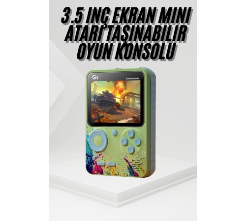Game Box Oyun Konsolu 500 Retro Oyunlu Mini Taşınabilir 3 İnç