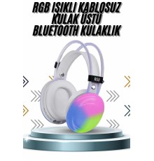 Kablosuz Bluetooth Kulaklık RGB Işıklı Kulak Üstü 5.3 Bluetooth Bağlantılı