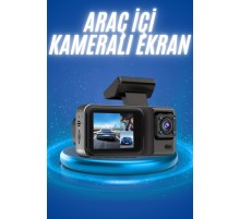 Ekranlı Sürüş Kaydedici DVR Ön ve Arka Kameralı Full HD Çözünürlüklü