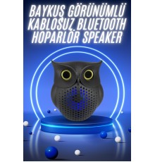 Müzik Çalar Bluetooth Hoparlör Speaker 5.0 Kablosuz Baykuş Görünümlü