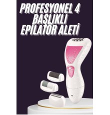 4 Başlıklı Lazer Öncesi Kısaltma Epilasyon Aleti Epilatör Çok Amaçlı
