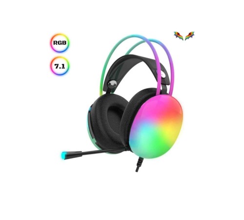Kablosuz Bluetooth Kulaklık RGB Işıklı Kulak Üstü 5.3 Bluetooth Bağlantılı