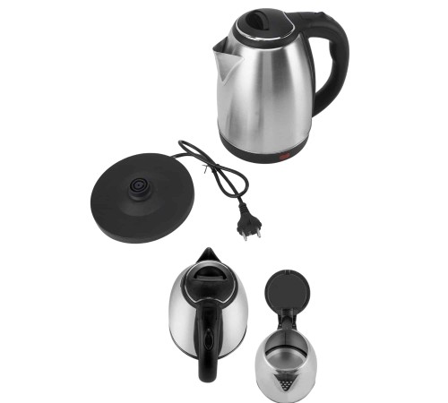 Elektrikli Paslanmaz Çelik Su Isıtcı Çelik Kettle 1.8 Lt. Uzun Ömürlü